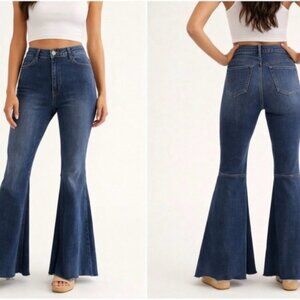 Free People Just Float On Flare Bell Bottom Jeans Size 26